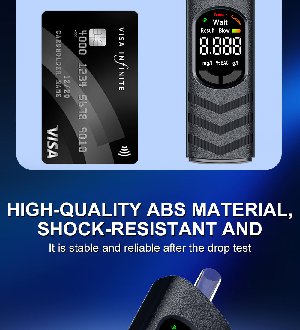 Digital LCD Alcohol Breathalyzer Contactless Portable Detector