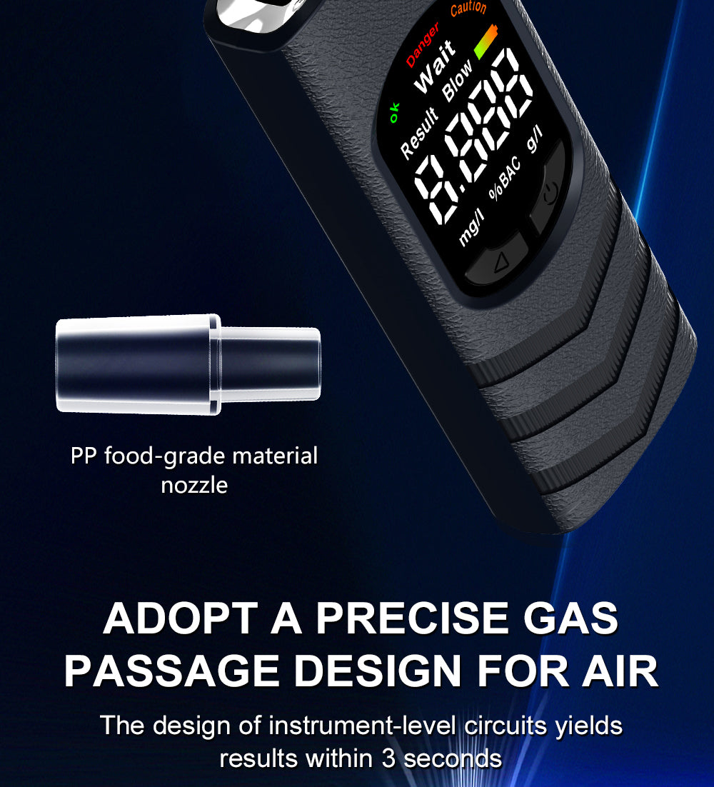 Digital LCD Alcohol Breathalyzer Contactless Portable Detector