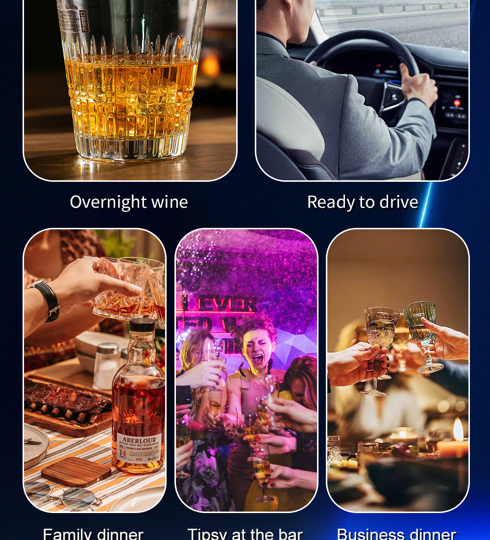 Digital LCD Alcohol Breathalyzer Contactless Portable Detector
