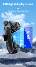 Motorcycle Helmet Bluetooth 5.3 Headset with LCD Intercom
