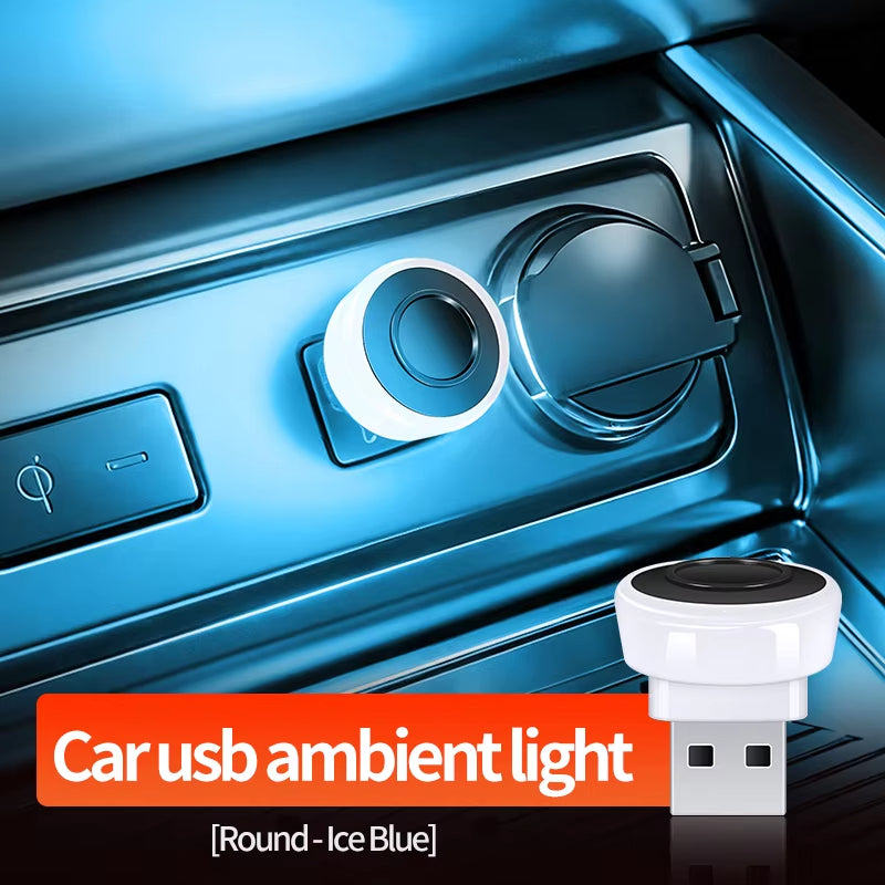 5V USB LED Mini Ambient Atmosphere Light for Car Home and Office