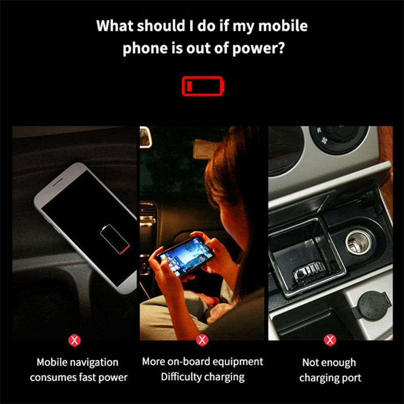 12V 24V Dual USB PD and QC3.0 Fast Charger Socket with LED Voltmeter
