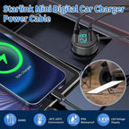 163W Car Charger Adapter for Starlink Mini with USB-C and DC Cable