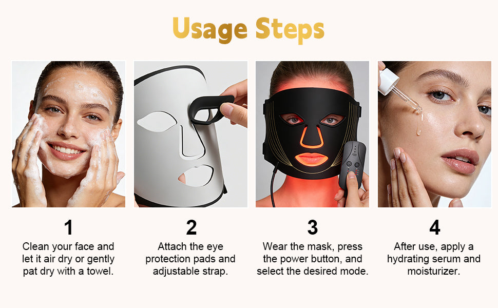 7-Color LED Silicone Facial Light Therapy Mask - 11