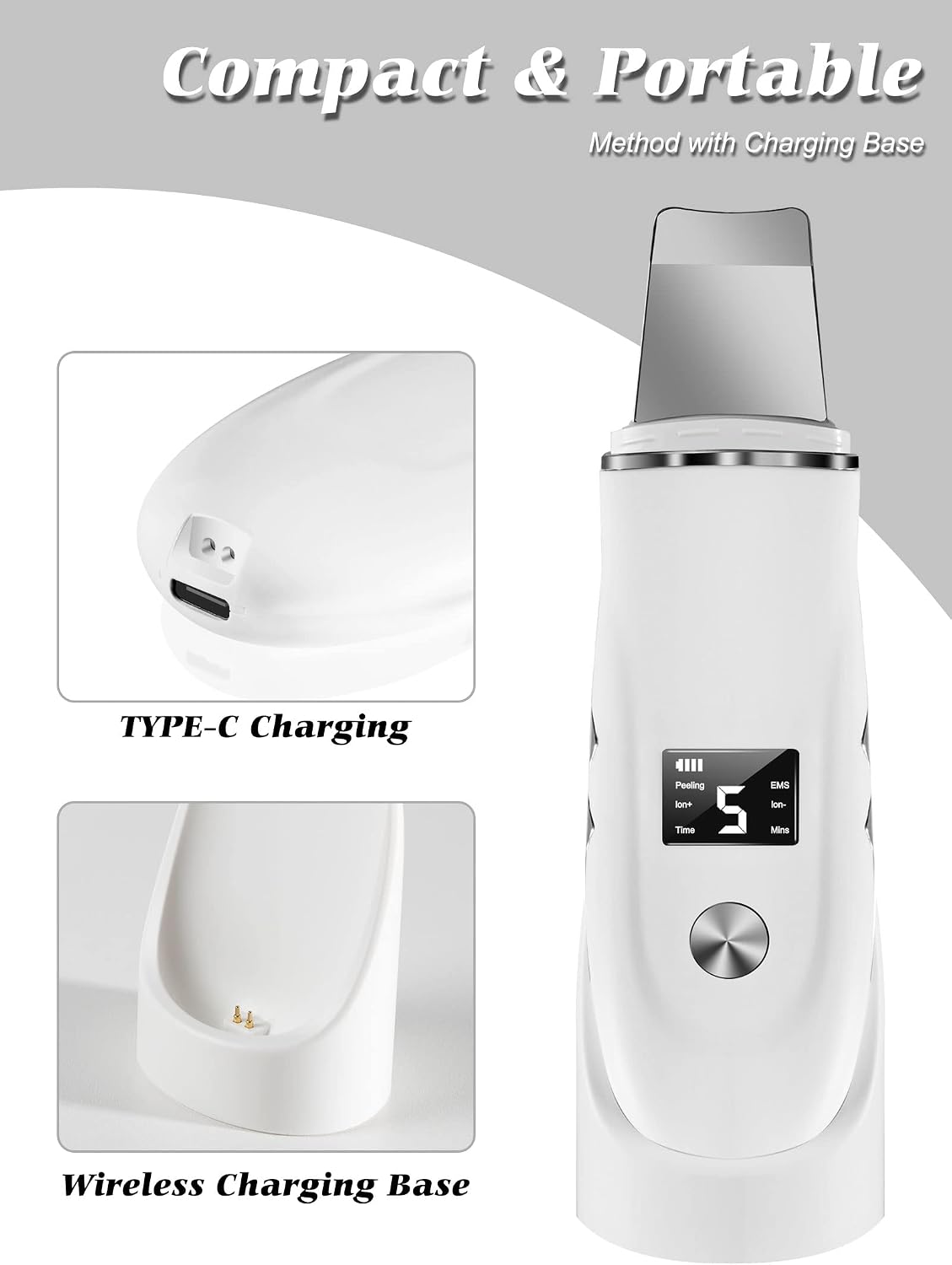 Ultrasonic Facial Skin Scrubber and Pore Cleanser - 11