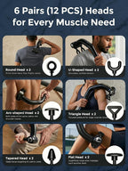 Dual Head Handheld Percussion Muscle Massage Gun