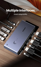8K 60Hz DisplayPort 1.4 KVM Switch for Dual Computers