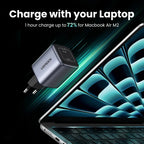 45W Dual USB-C GaN Fast Wall Charger for Smartphones and Tablets