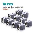 RJ45 Ethernet Cable Extender Adapter 10Gbps Female to Female
