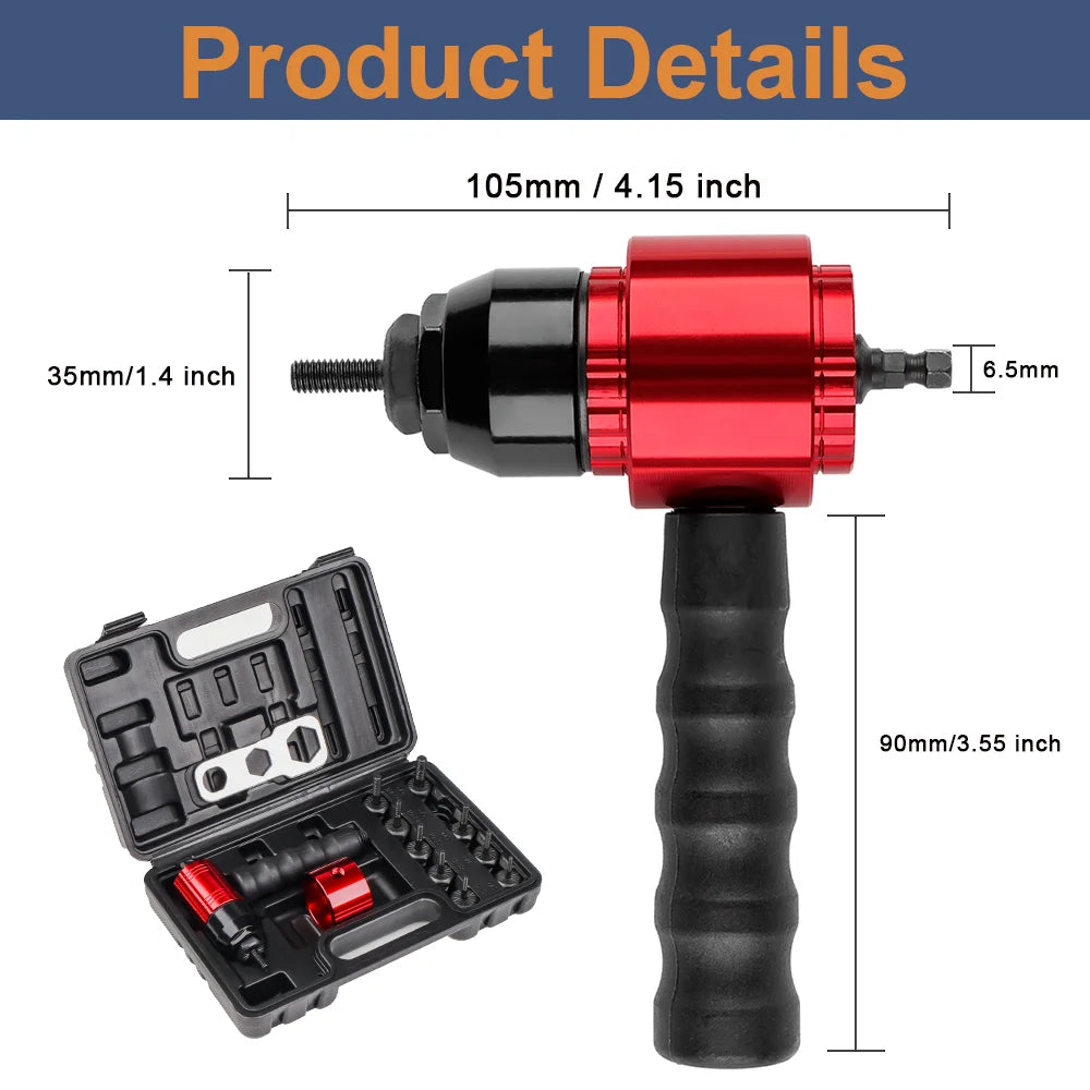 Electric Drill Rivet Nut Adapter Attachment