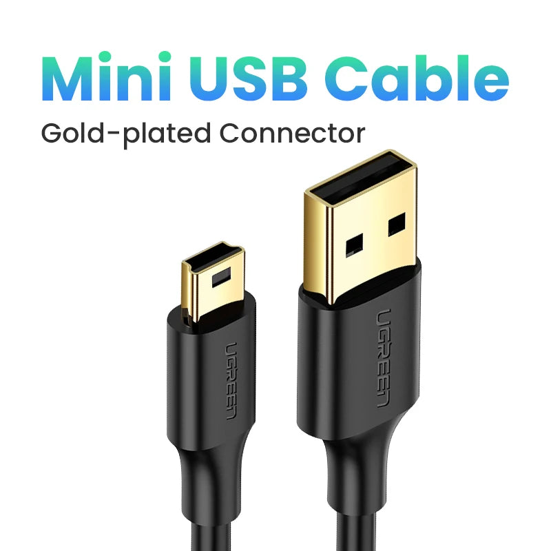 Mini USB to USB Fast Data Transfer and Charging Cable - 16
