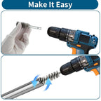 Stainless Steel Bore Cleaning Brush Set with 1/4" Hex Shank