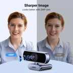 1080P HD USB Webcam with Dual Microphones for Laptop and PC