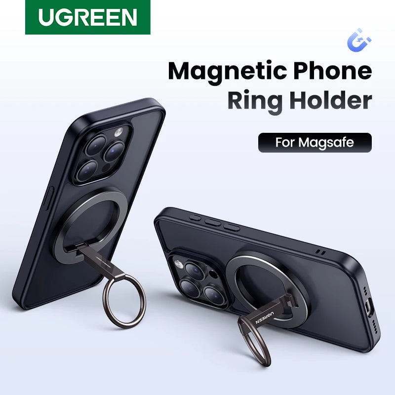 Magnetic Phone Ring Holder and Kickstand for Magsafe Devices