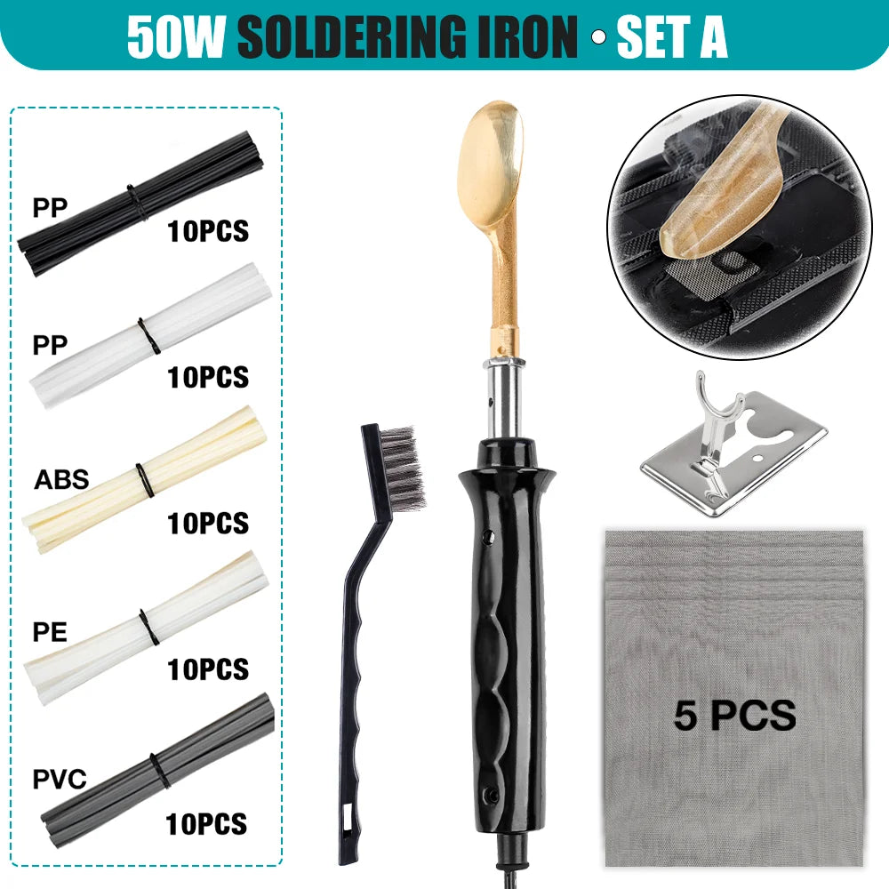Plastic Welding Repair Kit for Car Bumpers and Household Items - 21
