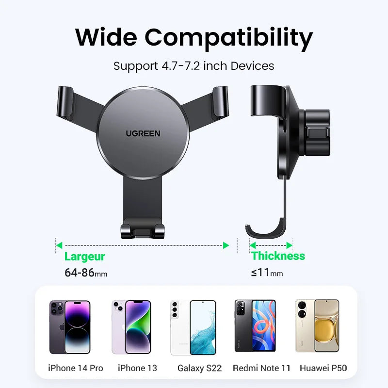 Gravity Air Vent Car Phone Holder Mount - 4