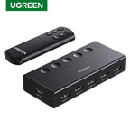 5-Port 4K 60Hz HDMI Switcher with Remote for Gaming Consoles