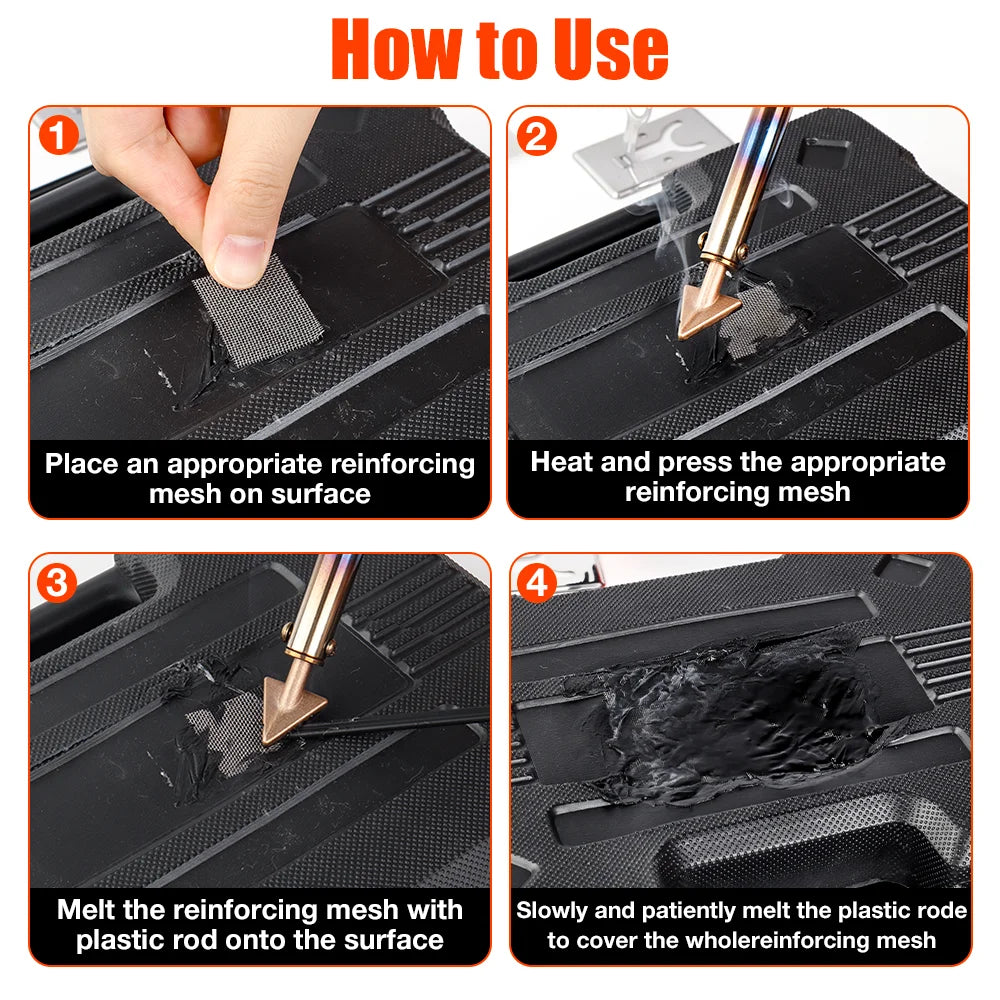 Plastic Welding Repair Kit for Car Bumpers and Household Items