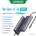 10-in-1 Dual HDMI USB-C Docking Station with 100W PD and 8K Support