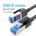 Cat 8 Ethernet Cable 40Gbps High-Speed Braided LAN Cord