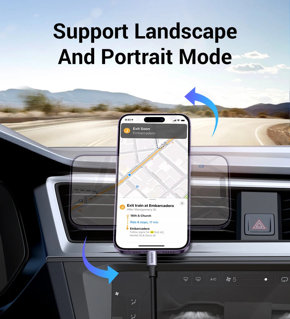 Magnetic Air Vent Car Phone Mount for Smartphones - 13