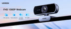 1080P HD USB Webcam with Dual Microphones for Laptop and PC