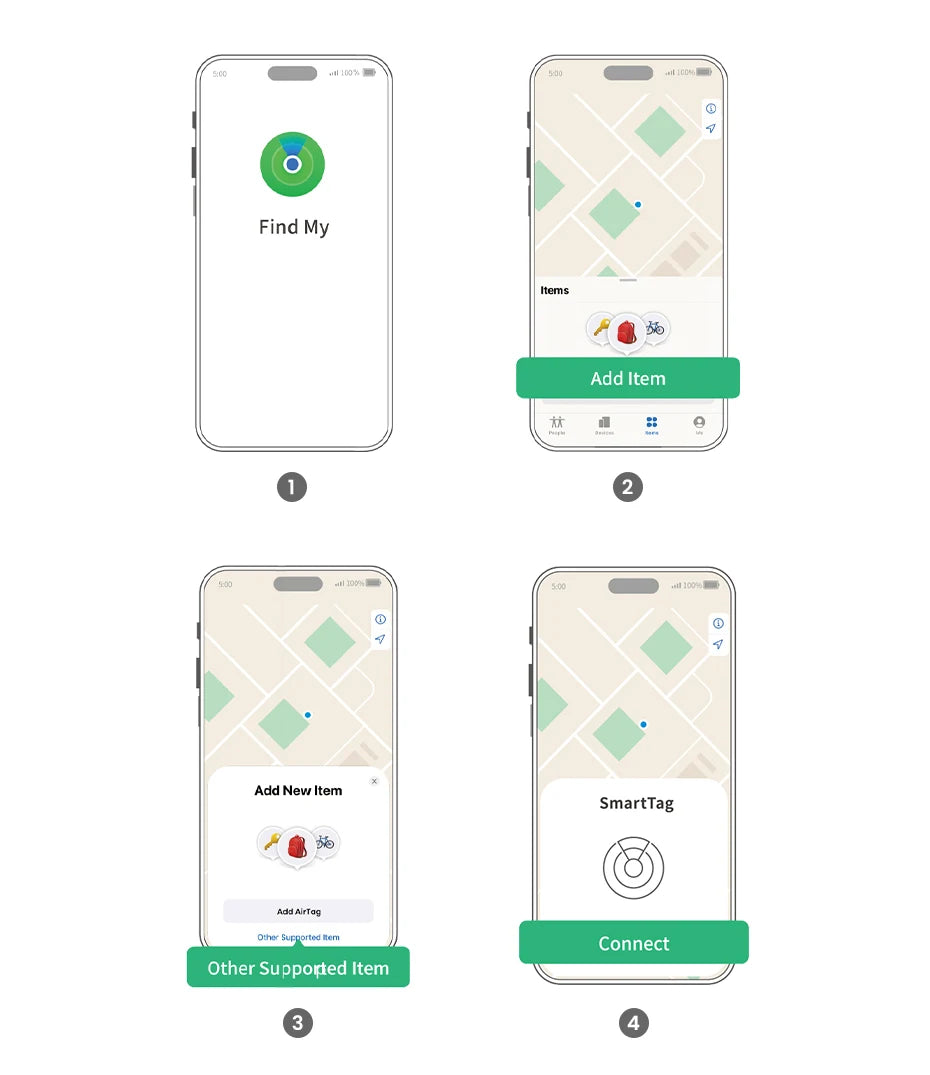 Bluetooth Smart Item Tracker for Apple Find My