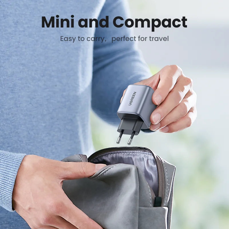 35W GaN Dual Port USB-C Fast Wall Charger