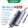 10-in-1 USB-C Docking Station with 4K HDMI, VGA, and 100W PD