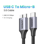 USB C to Micro-B 3.0 Data and Charging Cable