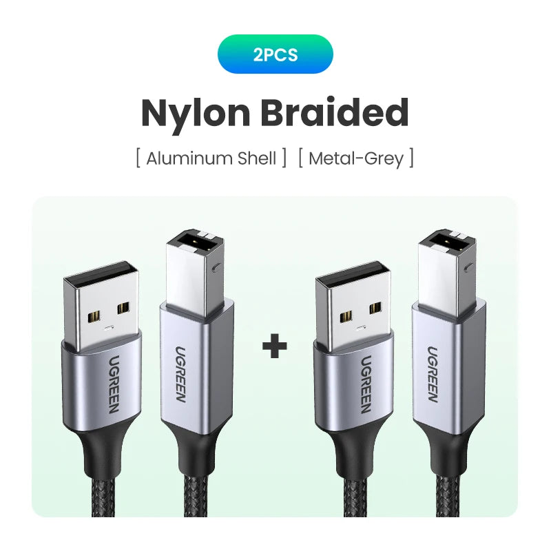 High-Speed USB 2.0 Type-A to Type-B Printer Cable