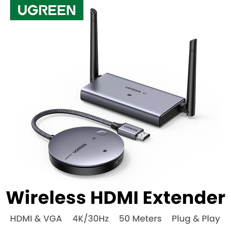 4K Wireless HDMI Extender Transmitter and Receiver Kit - 1