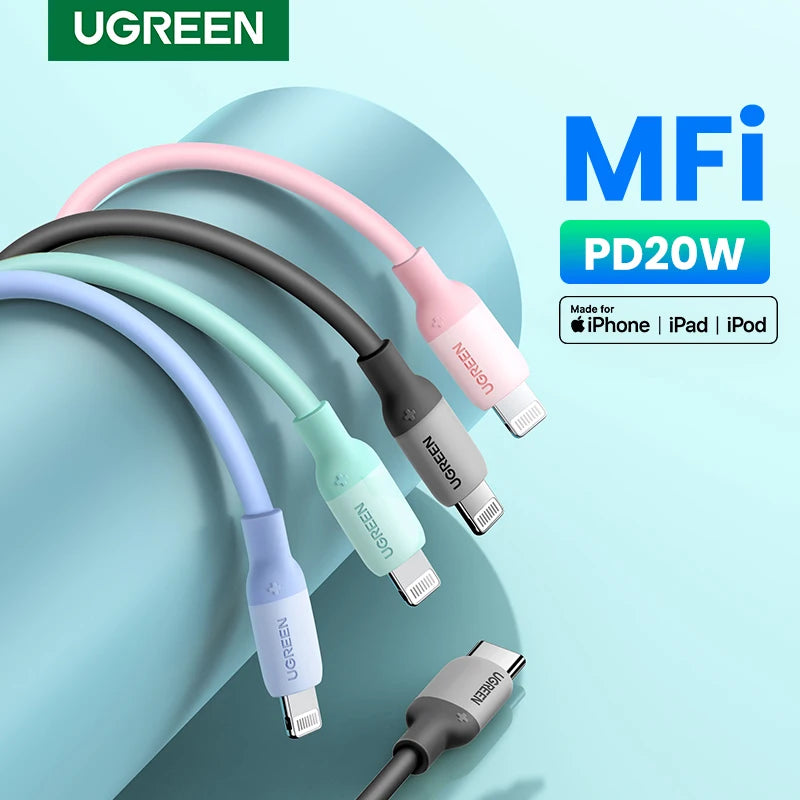 MFi Certified USB-C to Lightning Fast Charging Cable 20W PD - 1