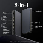 9-in-1 USB-C Docking Station with 4K Triple Display and 100W PD