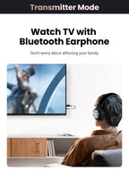 2-in-1 Bluetooth 5.1 Wireless Audio Transmitter and Receiver Adapter