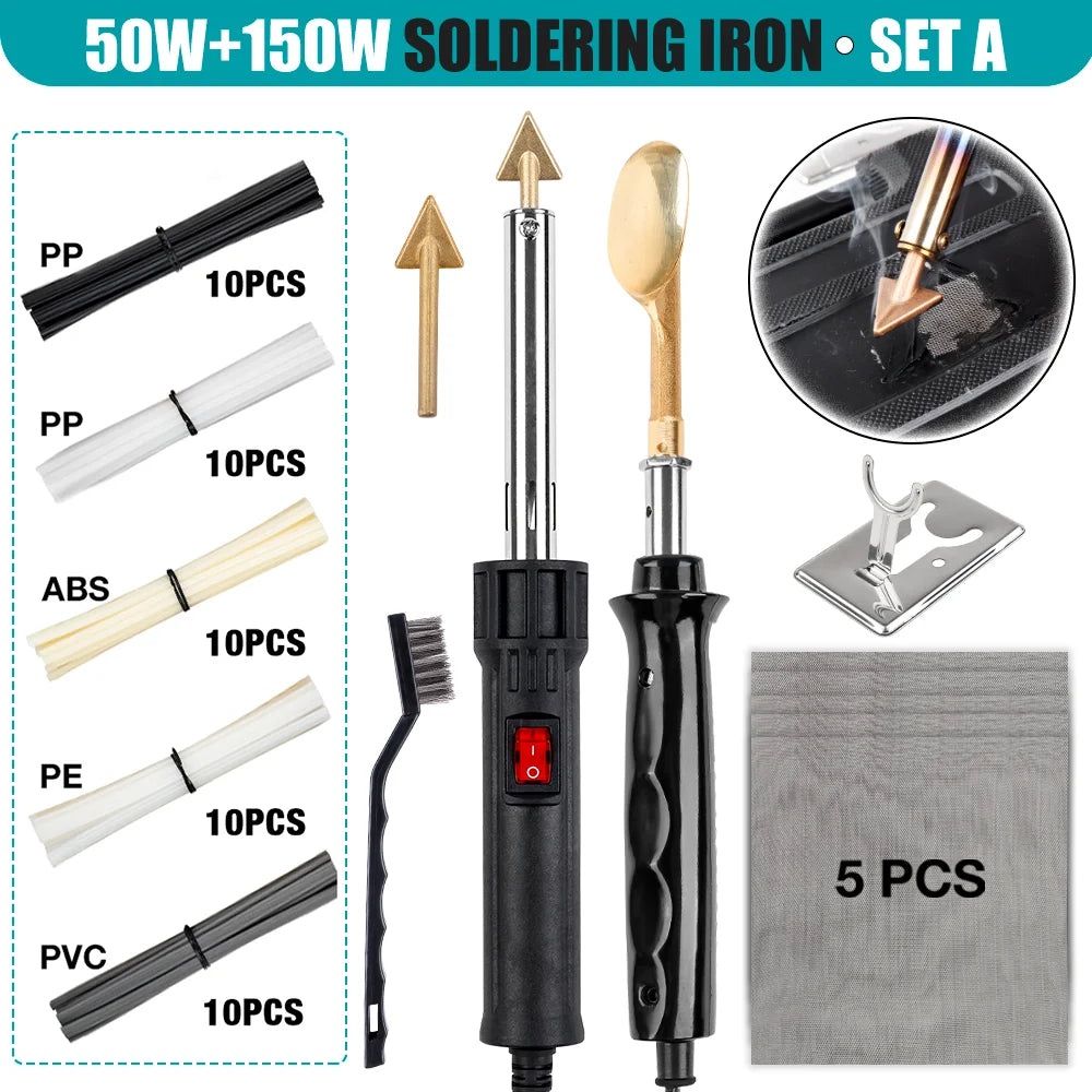 Plastic Welding Repair Kit for Car Bumpers and Household Items