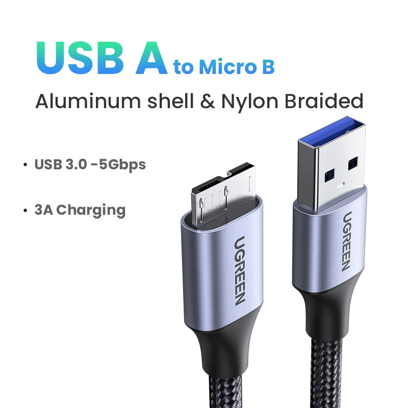 USB C to Micro-B 3.0 Data and Charging Cable - 24