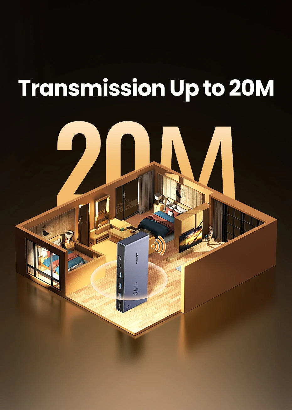 8K 60Hz DisplayPort 1.4 KVM Switch for Dual Computers
