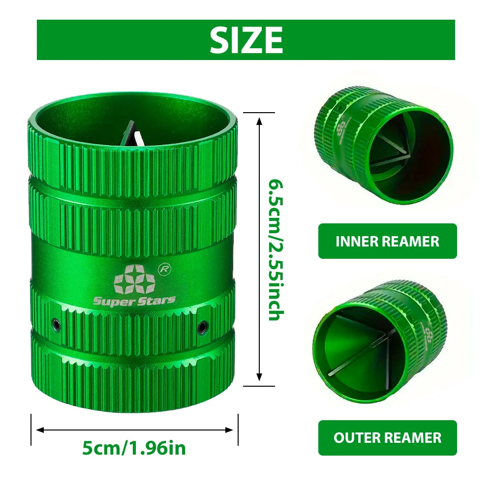 Professional Pipe Reamer and Deburring Tool for PVC and Metal Pipes - 2