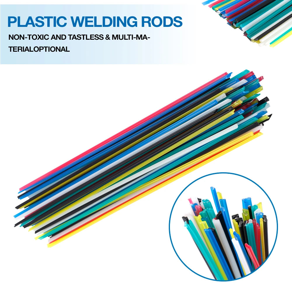 Plastic Welding Repair Kit with Rods and Replacement Tips