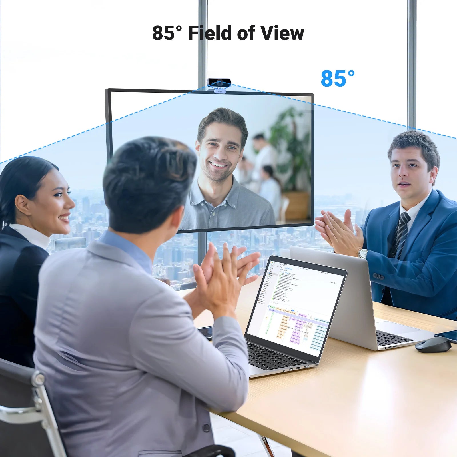 1080P HD USB Webcam with Dual Microphones for Laptop and PC - 5