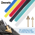 Plastic Welding Repair Kit with Rods and Replacement Tips