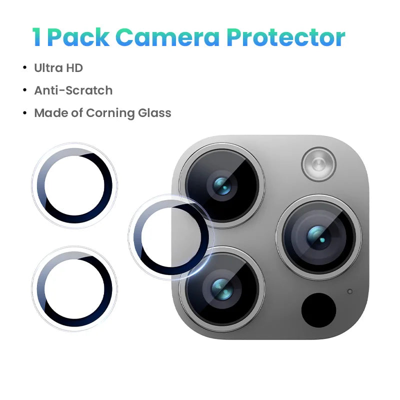 Tempered Glass Camera Lens Protector for iPhone Series - 24