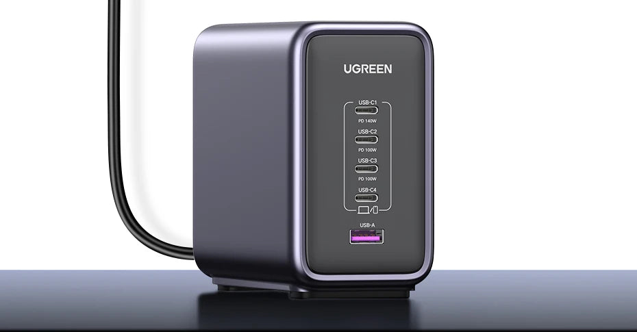 300W GaN Desktop Charging Station for Laptops and Smartphones