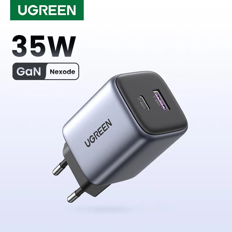 35W GaN Dual Port USB-C Fast Wall Charger - 1