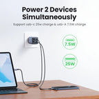 35W GaN Dual Port USB-C Fast Wall Charger