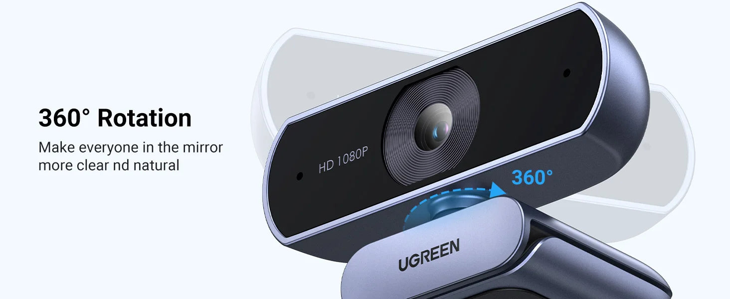 1080P HD USB Webcam with Dual Microphones for Laptop and PC - 14