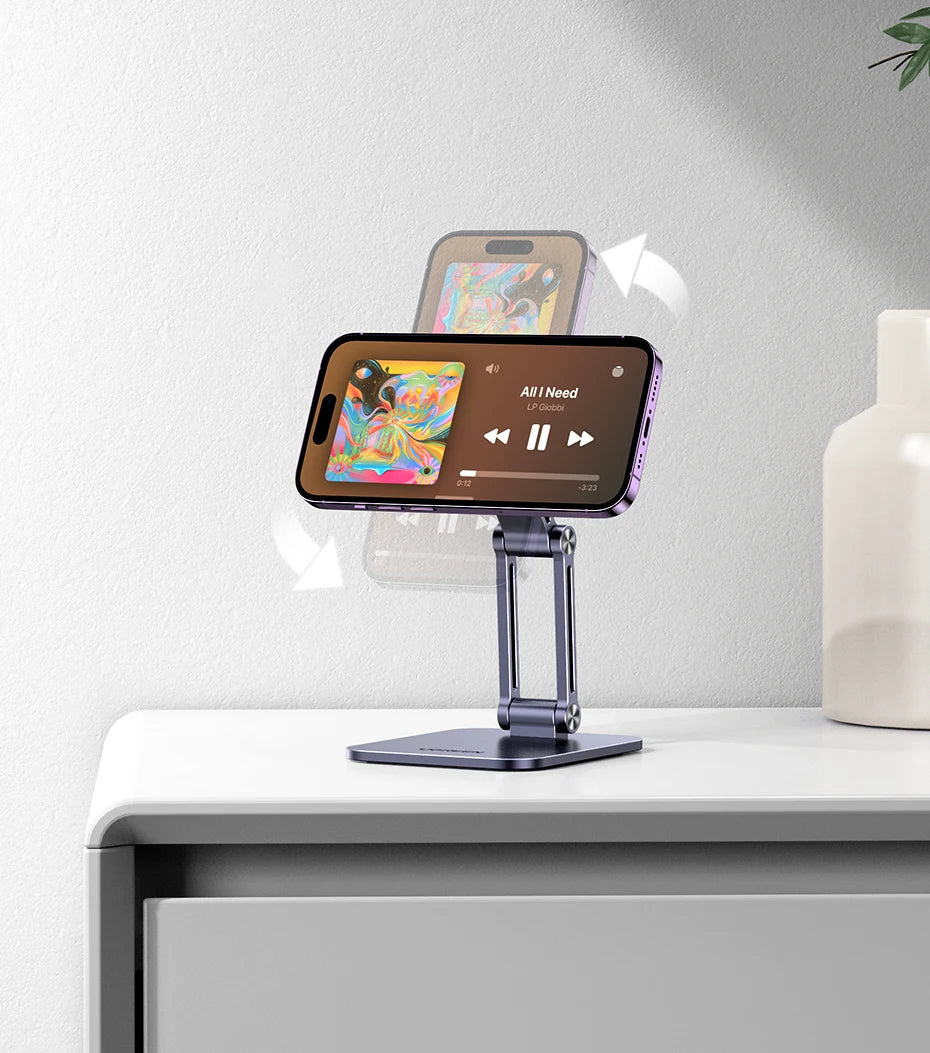Adjustable Magnetic Aluminum Phone Stand for Desk - 15