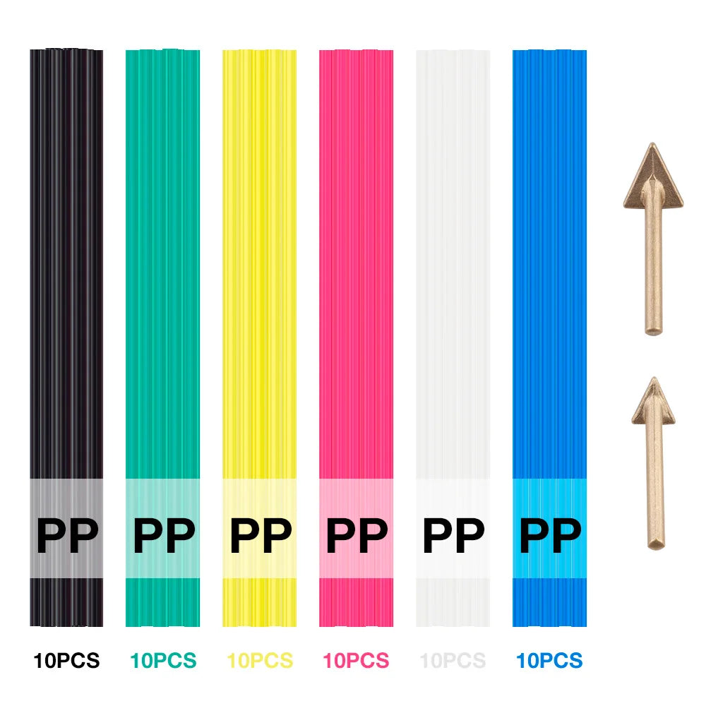 Plastic Welding Repair Kit with Rods and Replacement Tips