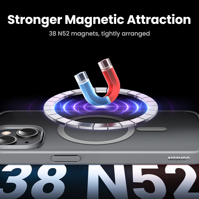 Magnetic Shockproof Phone Case for iPhone 15 and 16 Series